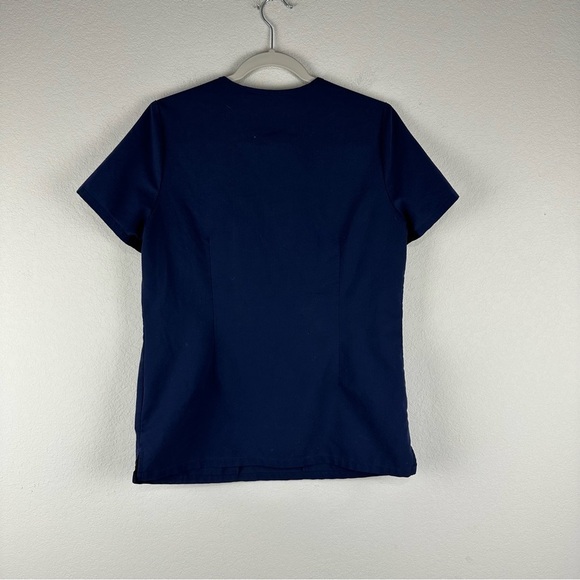 Figs Navy Blue Casma Three Pocket Scrub Medical Top Size Small - Picture 4 of 7